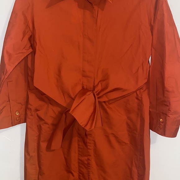 MaxMara Orange Front Tie Dress Size S - Picture 4 of 4